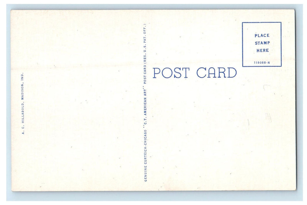 c1940s Chain Mills Falls Madison Indiana IN Unposted Vintage Postcard