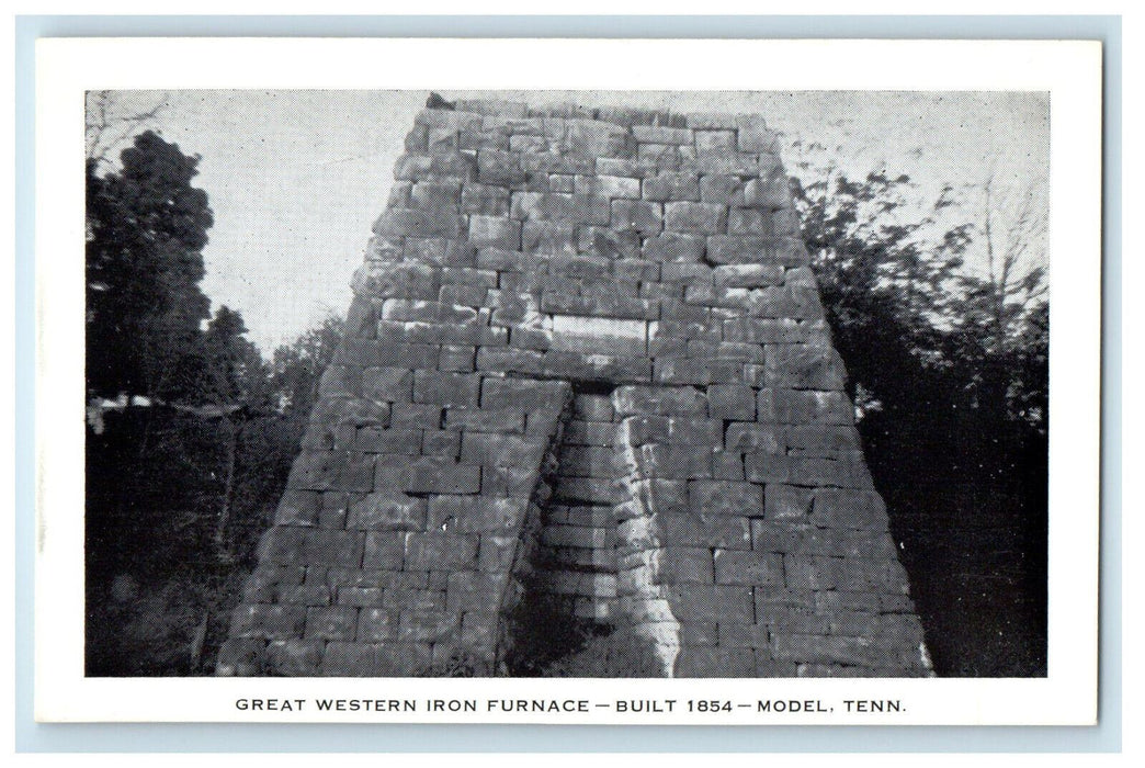 c1960s Great Western Iron Furnace Model Tennessee TN Unposted Vintage Postcard