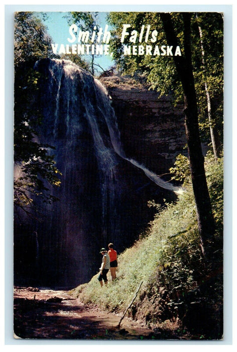 1963 Smith Falls Waterfall Valentine Nebraska NE Posted Vintage Postcard
