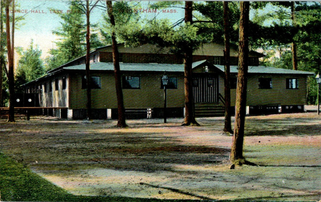 c1910s Dance Hall Lake Pearl, Wrentham Massachusetts MA Unposted Postcard