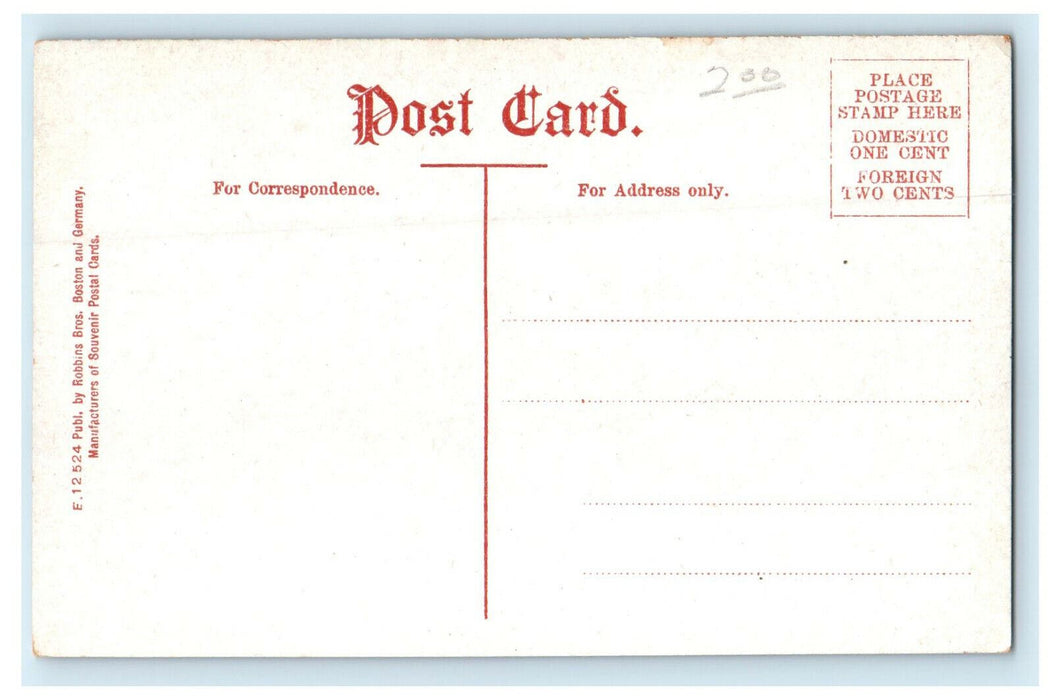 c1910s Dance Hall Lake Pearl, Wrentham Massachusetts MA Unposted Postcard