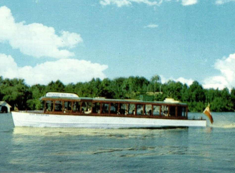 Miss Rockport Boat Scenic Trip 1000 Islands Canadian Line Ontario CA Postcard