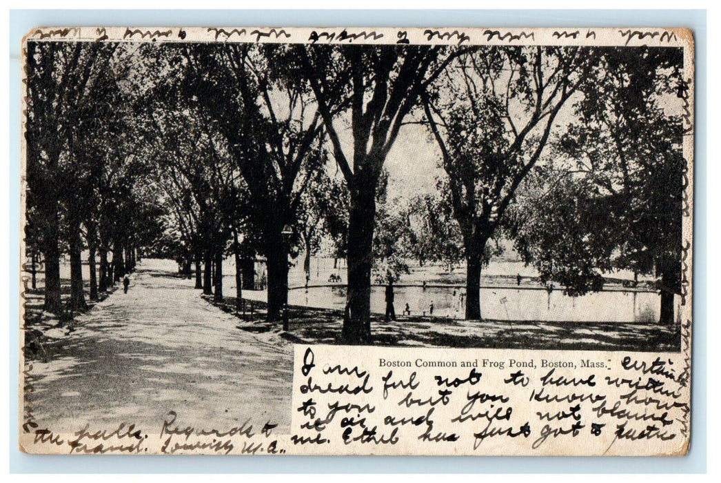 1905 Boston Common and Frog Pond, Boston, Massachusetts MA Posted Postcard