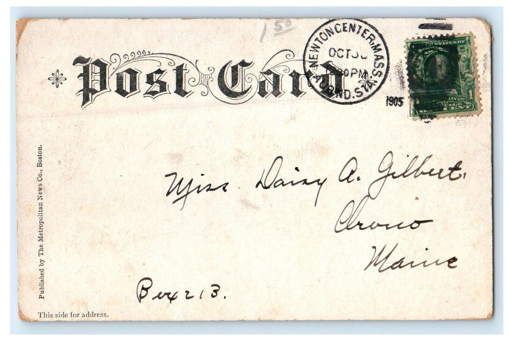 1905 Boston Common and Frog Pond, Boston, Massachusetts MA Posted Postcard