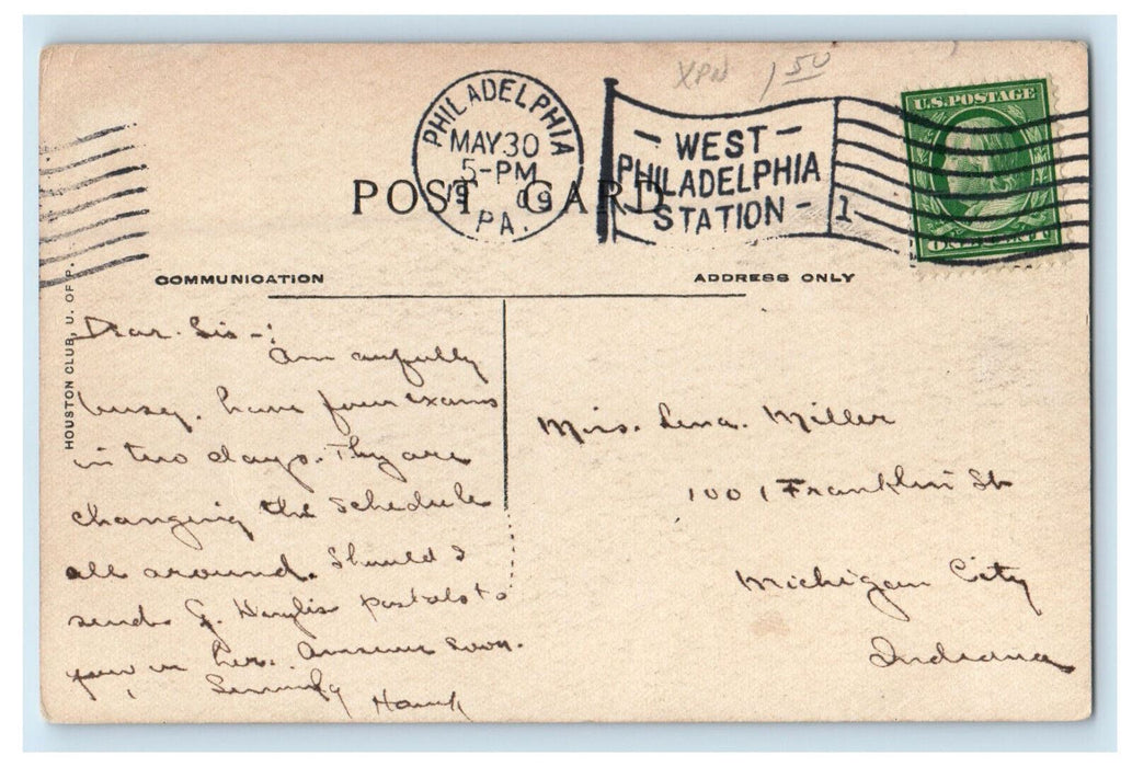 1909 Grill Room Mask and Wig Club, University of Pennsylvania PA Postcard