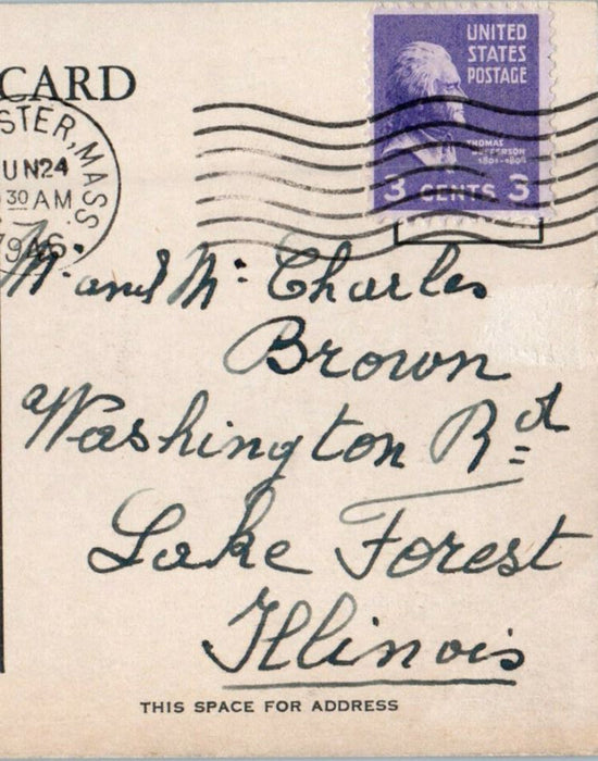 1946 Drying Fish,Gloucester, Massachusetts MA Posted Vintage Postcard