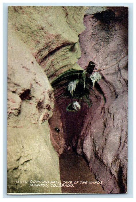 c1950s Diamond Hall Cave of the Winds Manitou Colorado CO Unposted Postcard