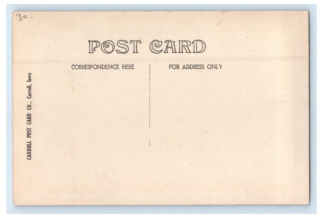 c1910's Congregational Church Street View Ames Iowa IA RPPC Photo Postcard