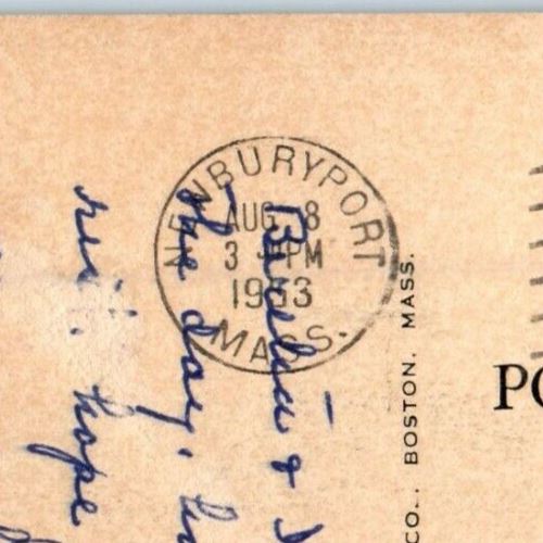 1953 Lord Timothy Dexter Mansion Horse And Buggy Newburyport MA Postcard