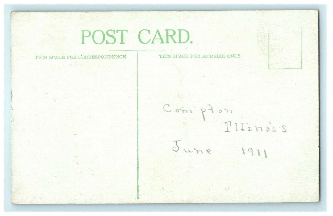 Chandler Hospital Compton Illinois 1911 Vintage Antique Postcard