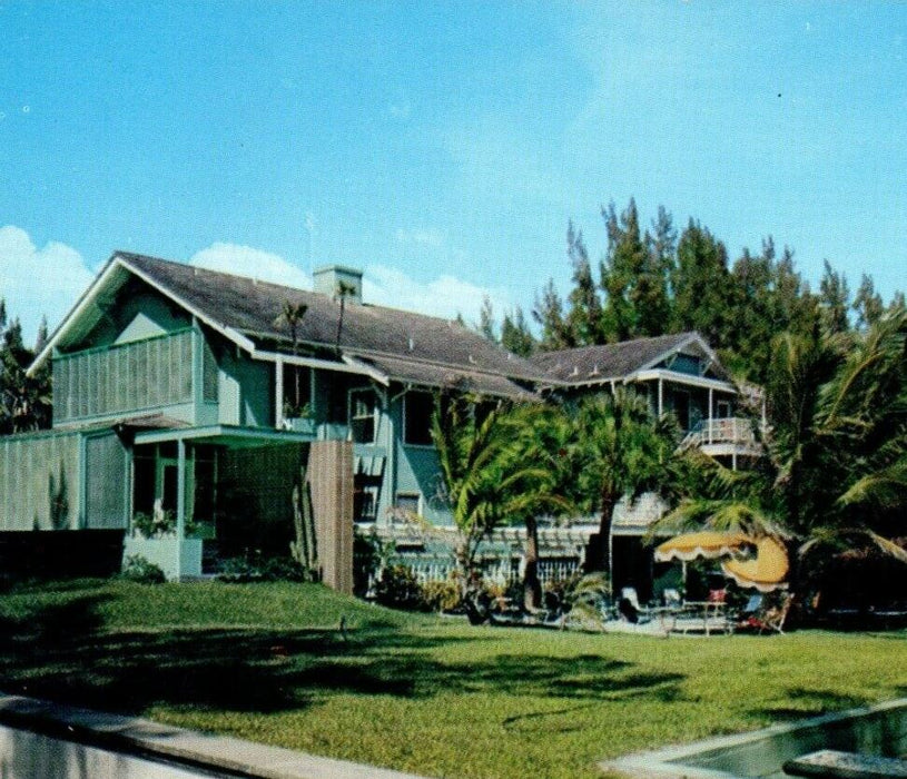 c1950's Tropical Hotel And Apartments Pass-A-Grille Beach Florida FL Postcard