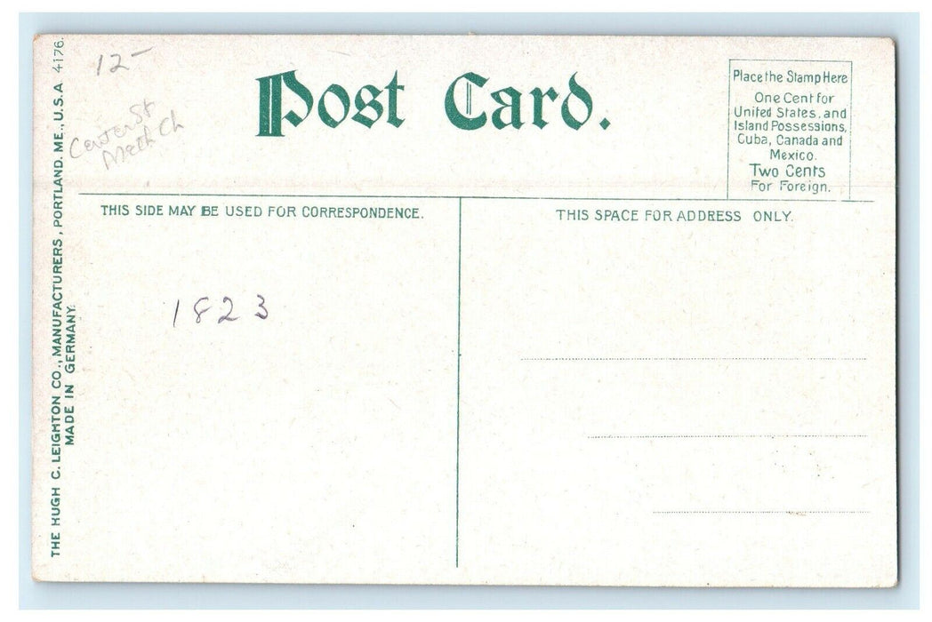 Methodist Church Nantucket Massachusetts MA Unposted Postcard