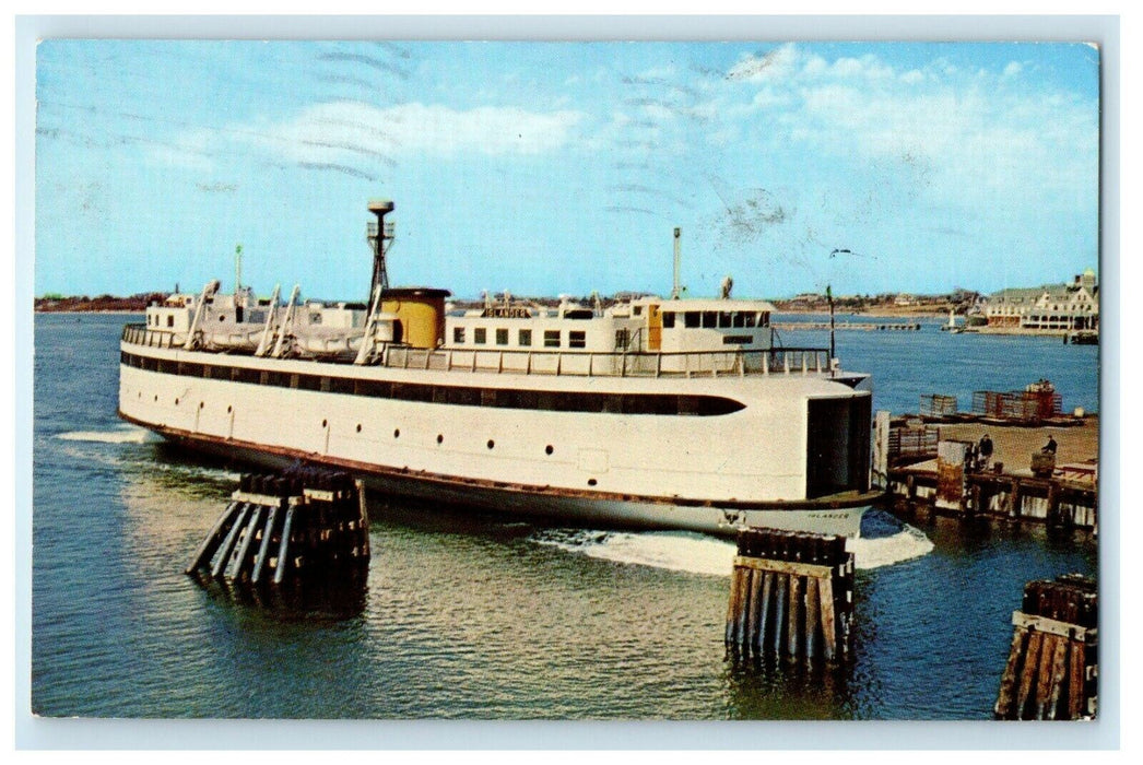 The Ferry Islander Steamships Authority Martha's Vineyard Massachusetts Postcard