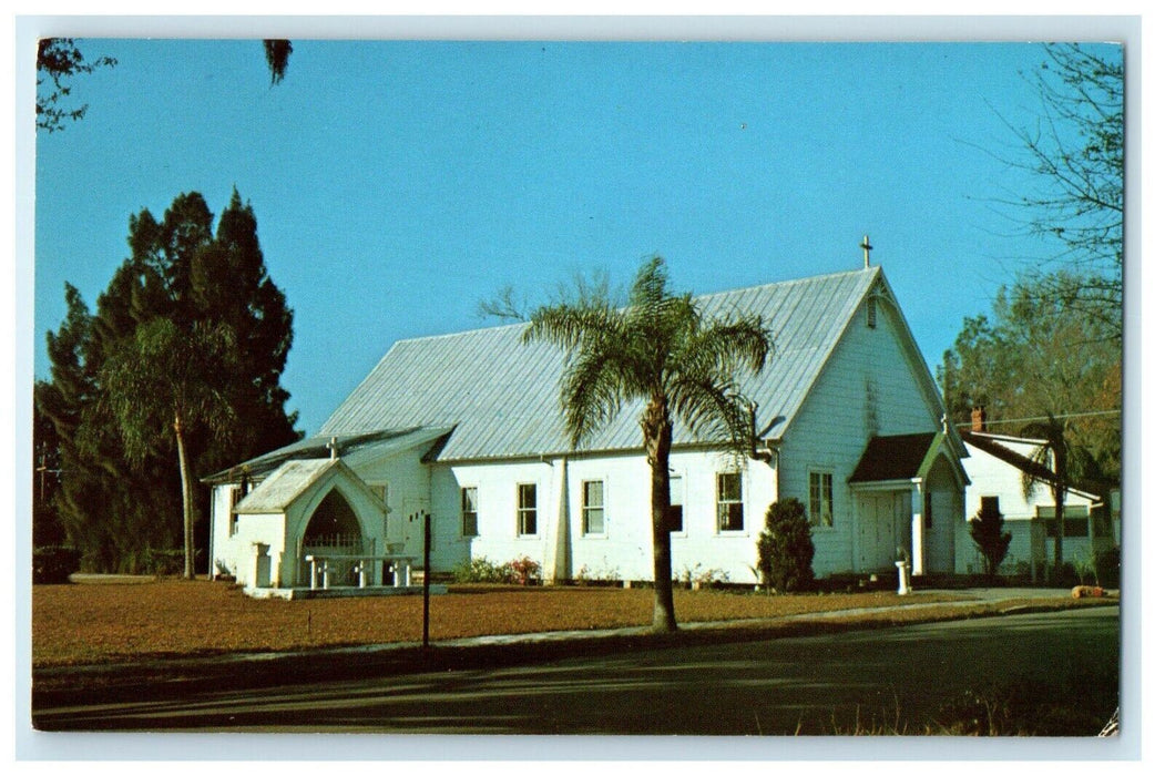 c1950's St. Thomas Aquina's Catholic Church St. Cloud Florida FL Postcard