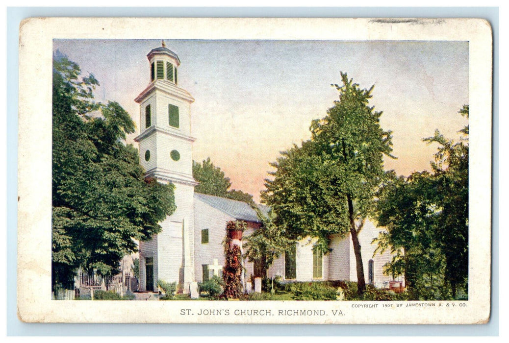 1907 St. John's Church, Richmond Virginia VA Jamestown Exposition Postcard