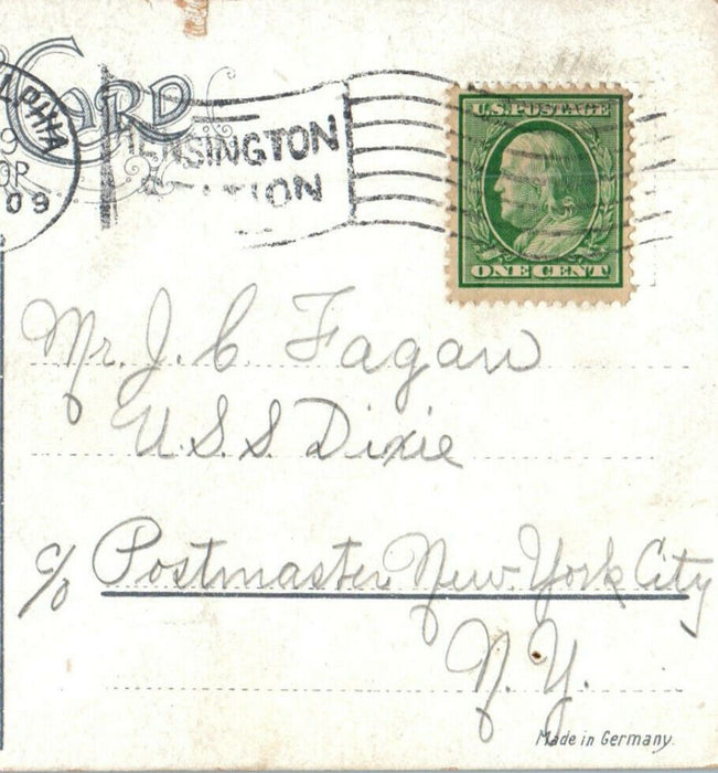 1909 Multiview, Greetings from Philadelphia Pennsylvania PA Cancel Postcard