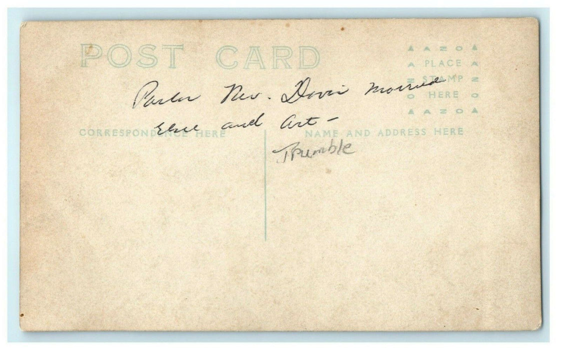 Eldena Illinois 1925 Evangelical Church RPPC Photo Vintage Antique Postcard