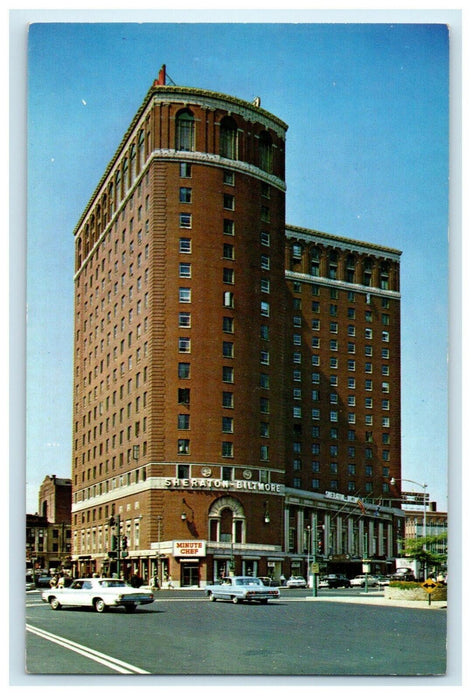 Sheraton Biltmore Hotel Building Street View Providence Rhode Island RI Postcard