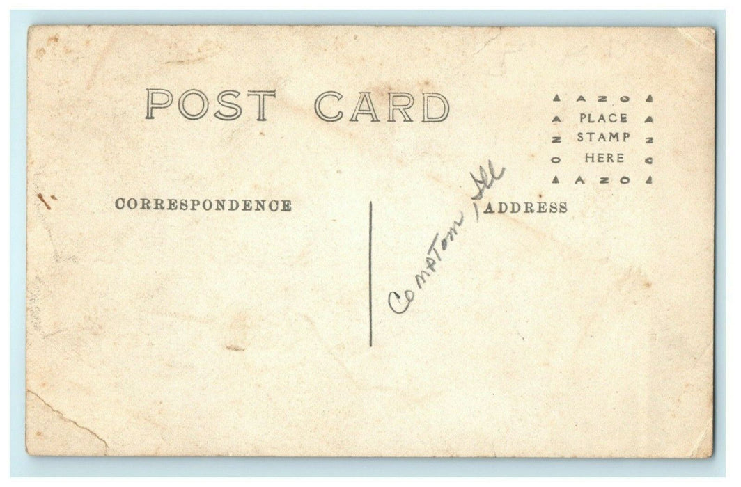 Methodist Church Compton Illinois c1910 RPPC Photo Vintage Antique Postcard