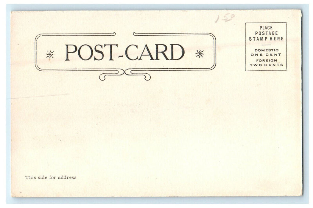 c1905s Lawrence Library, 15 Main St. Pepperell, Massachusetts MA Postcard