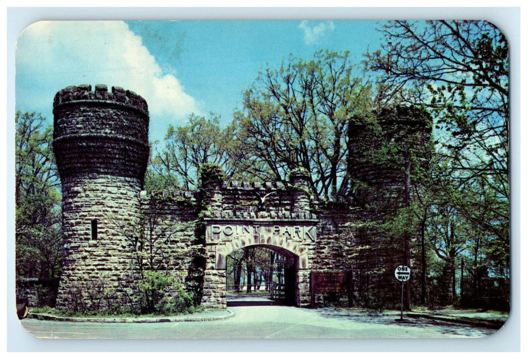 c1960s Entrance to Point Park Lookout Mountain Chattanooga Tennessee TN Postcard