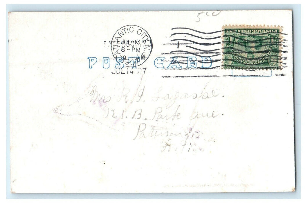 1907 B.P.O.E Pennant Art Color Co. Order of Elks Fraternity Flag Postcard