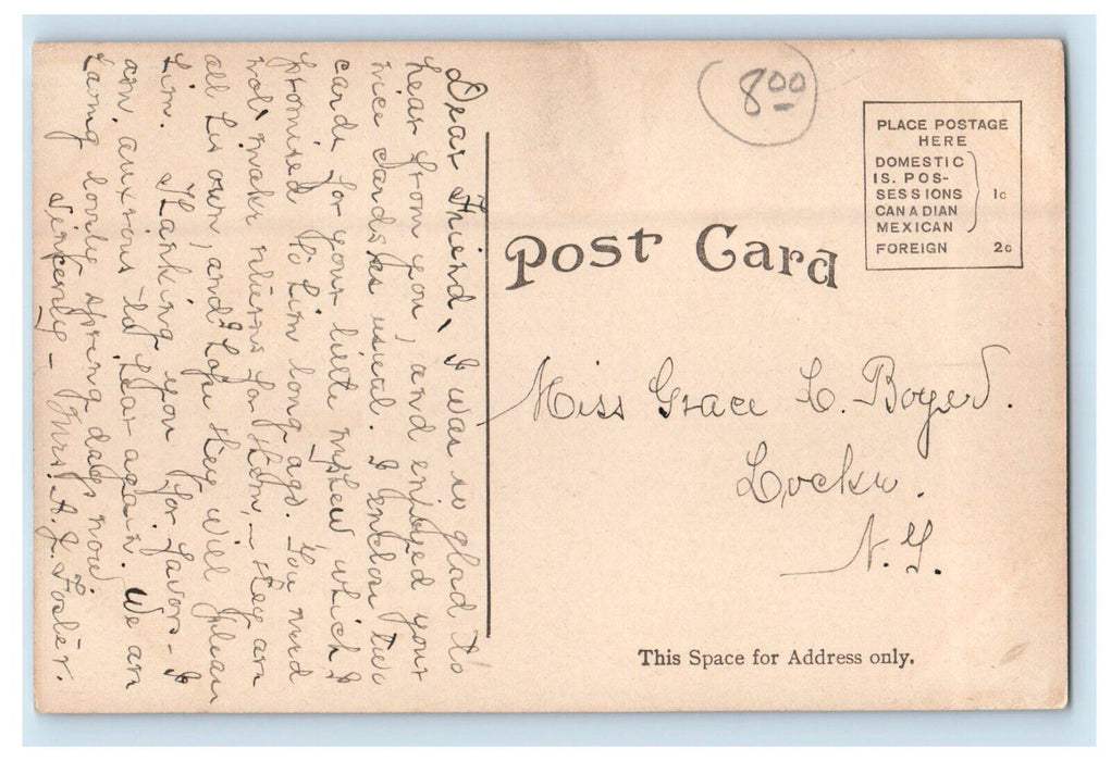 c1910's Methodist Episcopal Church Peotone Illinois IL Posted Antique Postcard