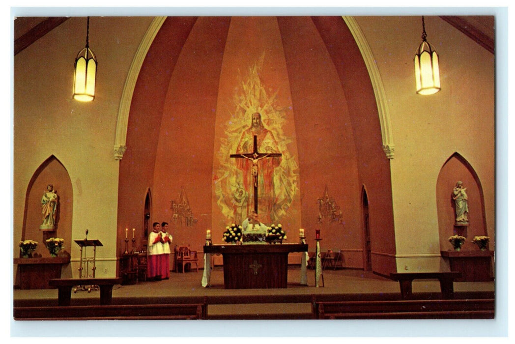 St. Patrick's Church Dixon Illinois c1960's Vintage Antique Postcard