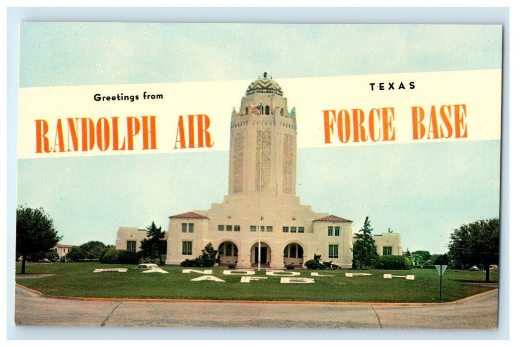 Greetings From Randolph Air Force Base Texas TX Military Banner Postcard
