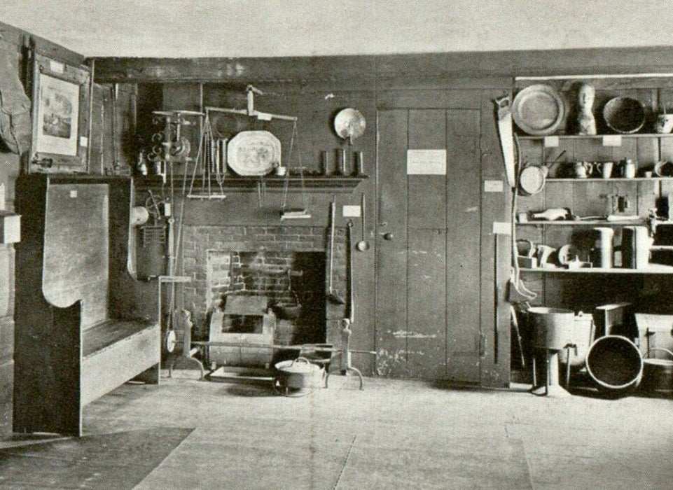 c1930's The Kitchen Hancock Clarke House Lexington Massachusetts MA Postcard