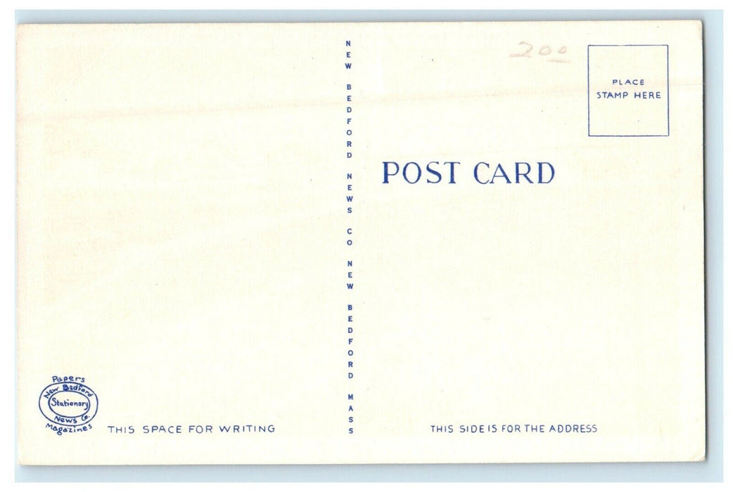 Falmouth Massachusetts MA, Shorefront From Falmouth Harbor Jetties Postcard