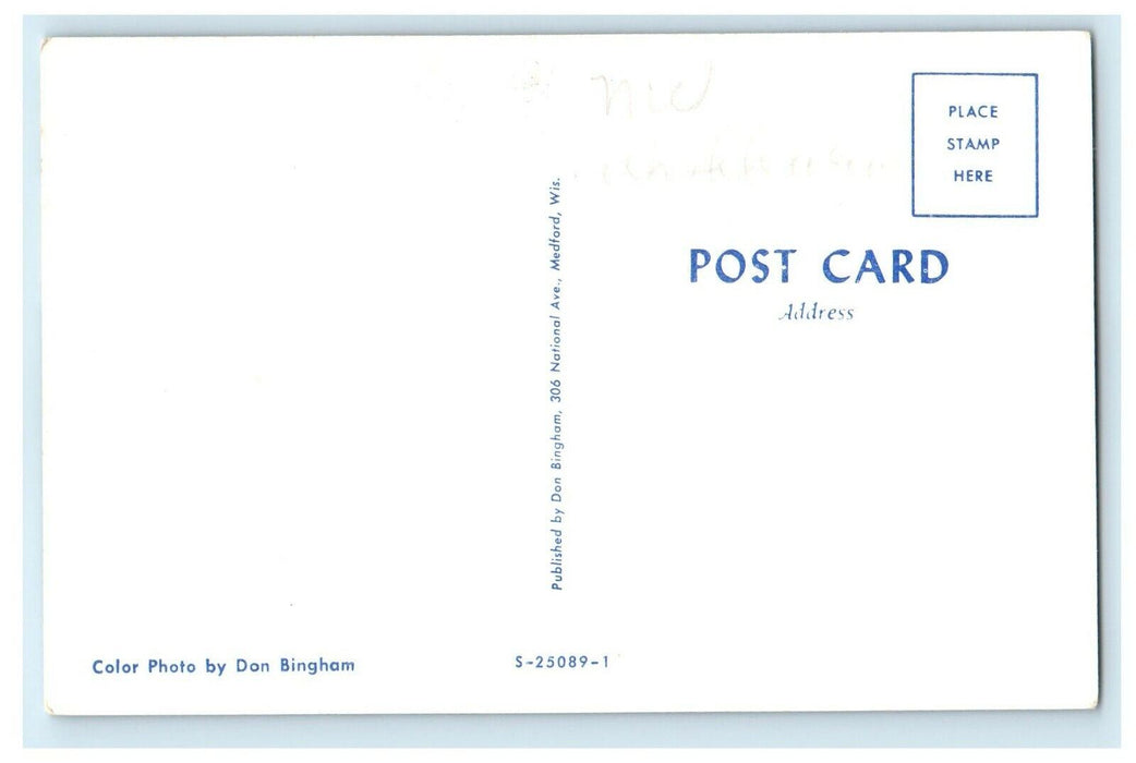 c1950's Greetings From Spooner Wisconsin WI Unposted Vintage Postcard