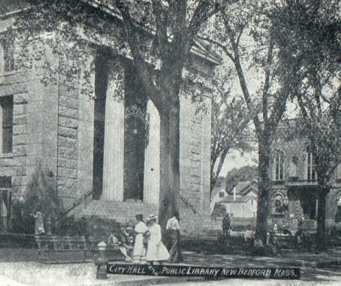 c1905s City Hall and Public Library, New Bedford Massachusetts MA Postcard