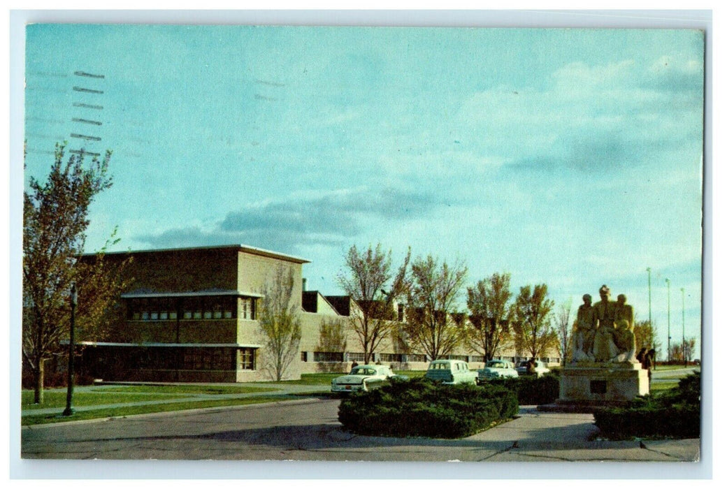 1962 Vocational School And Monument To Father Flanagan Boys Town NE Postcard