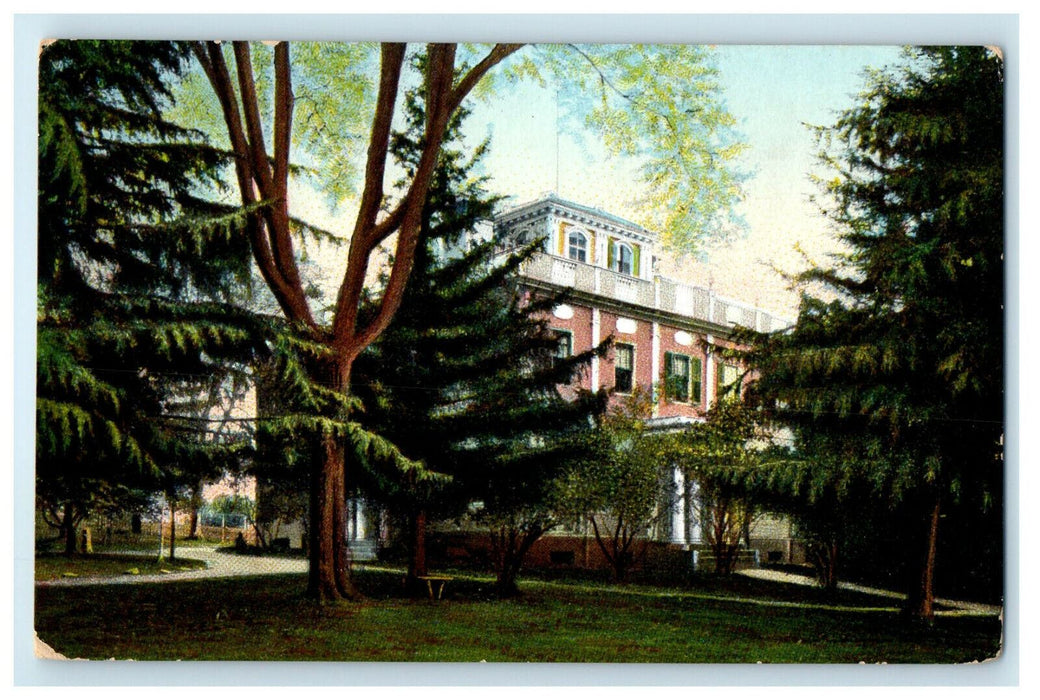 c1910s Tree View and Grass Mount, Burlington Vermont Unposted Antique Postcard