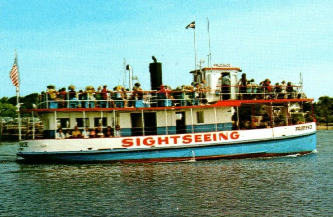c1950's Sightseeing Boat Tours Hyannis Massachusetts MA Vintage Postcard