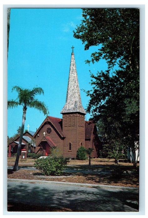 c1950's Episcopal Church Of St. Luke And St. Peter St. Cloud Florida FL Postcard