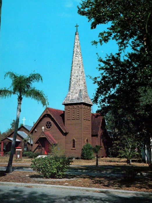 c1950's Episcopal Church Of St. Luke And St. Peter St. Cloud Florida FL Postcard
