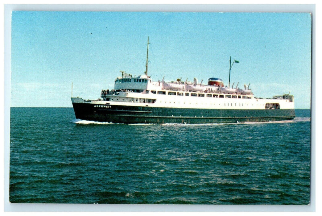 c1950's M.V.S Abegweit Ice Breaker Ship Boat Prince Edward Islands CA Postcard