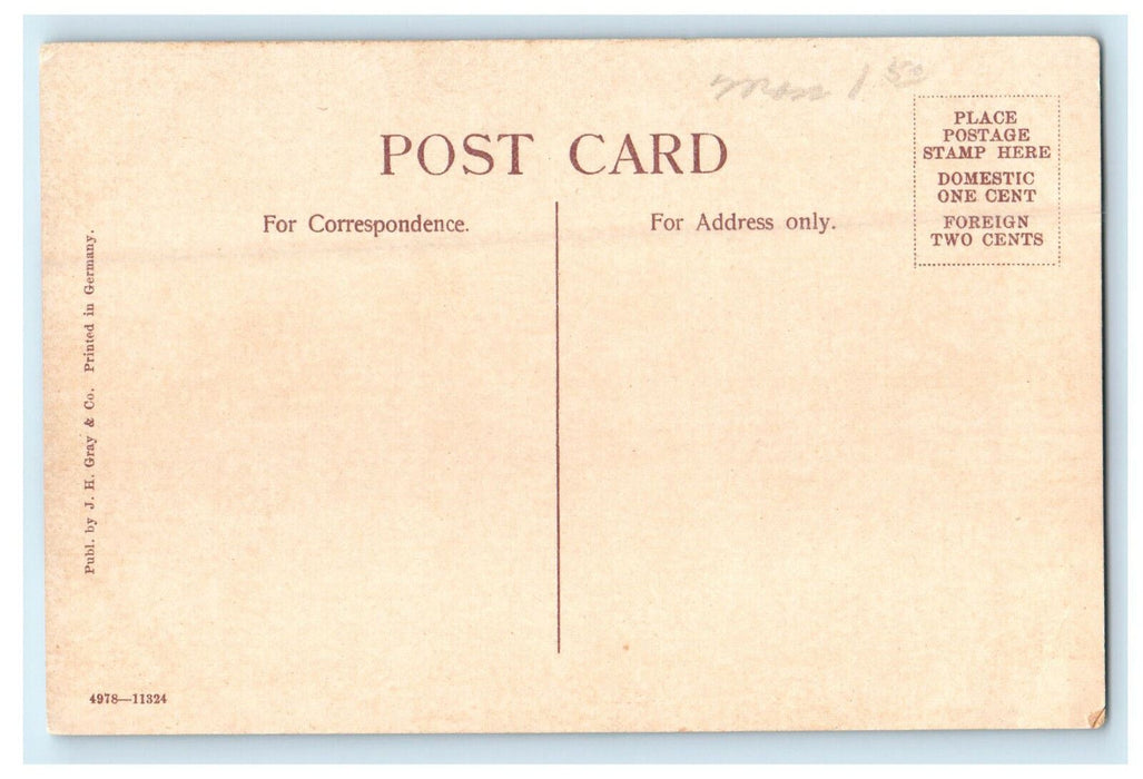 c1905s View at Mechanics Pond, Attleboro Massachusetts MA Unposted Postcard