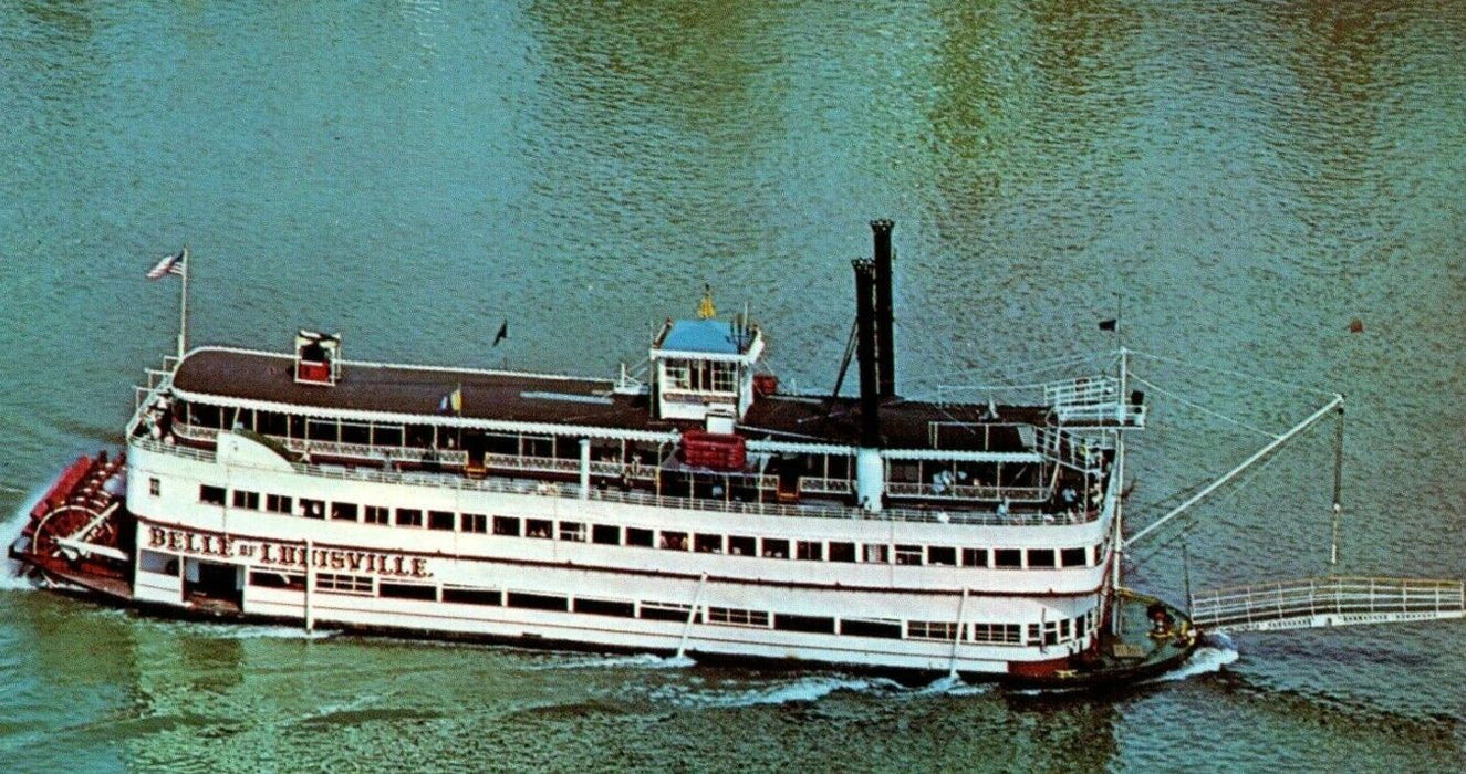 c1960’s Belle Of Louisville Ohio River Paddle Wheel Boat Kentucky KY Postcard