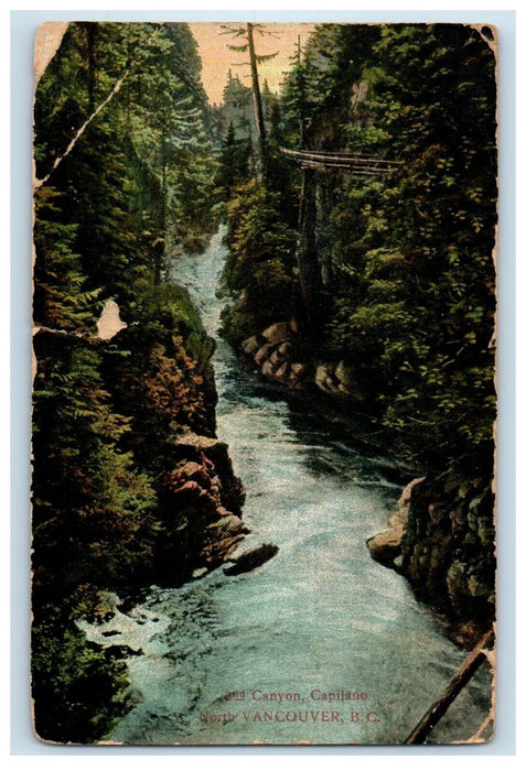1910 2nd Canyon Capilano North Vancouver B.C Canada Posted Antique Postcard