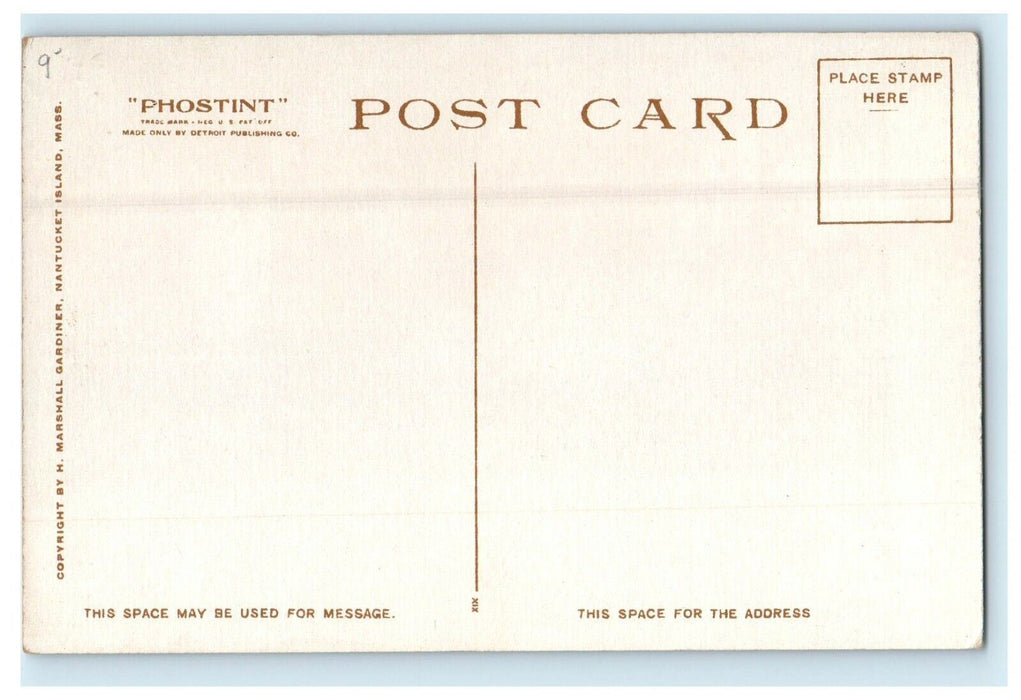 A Memory Of Old Nantucket Fishing Schooners Massachusetts MA Unposted Postcard