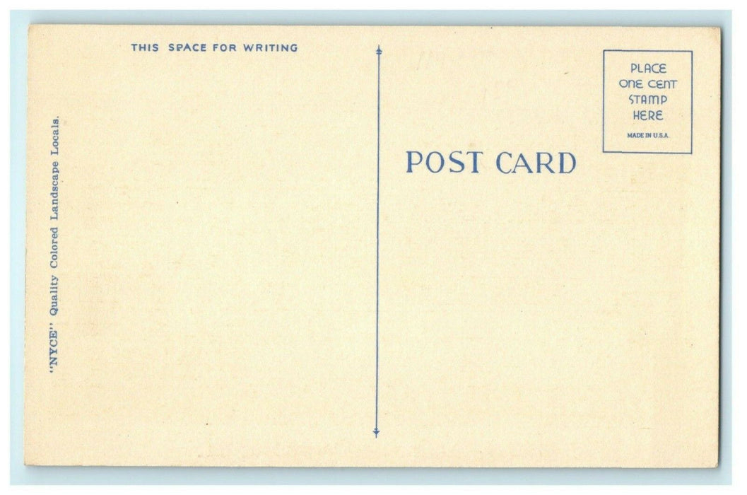 Greetings From Franklin Grove Illinois Old Car c1940's Vintage Antique Postcard