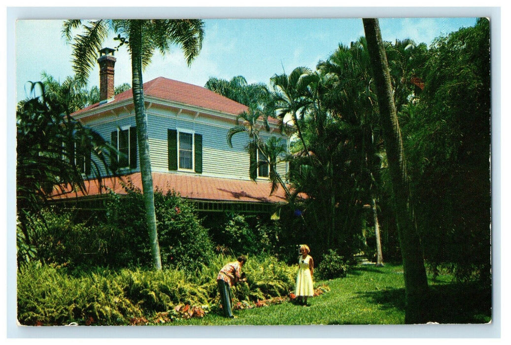 c1960's Home And Tropical Garden Of Thomas A. Edison Ft. Myers Florida Postcard