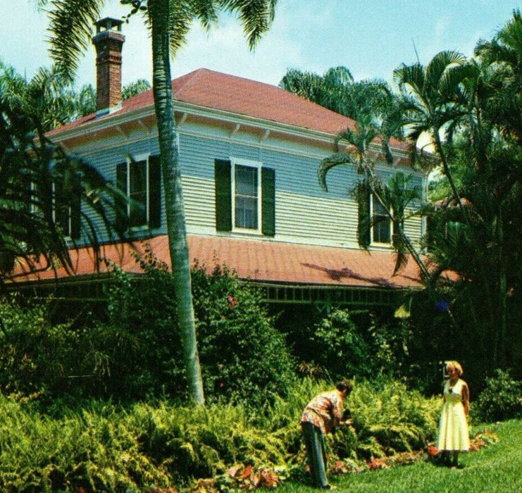 c1960's Home And Tropical Garden Of Thomas A. Edison Ft. Myers Florida Postcard