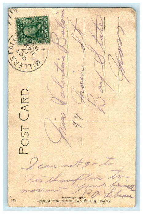 1908 Paper Mill in Miller's Falls, Milford, Massachusetts MA Postcard