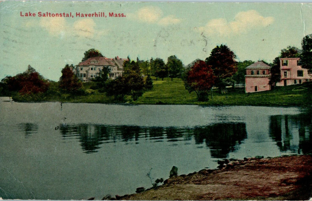 1910 Lake Saltonstal, Haverhill, Massachusetts MA Posted Antique Postcard