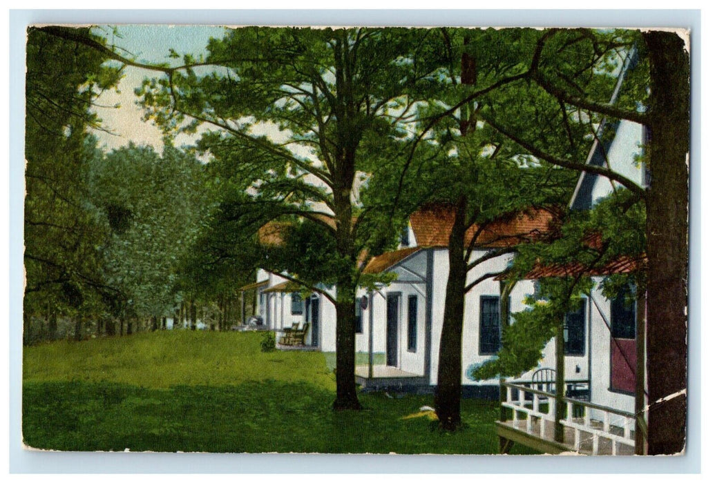 1936 Point Pleasant Lake Chargoggagogg Webster Massachusetts MA Vintage Postcard