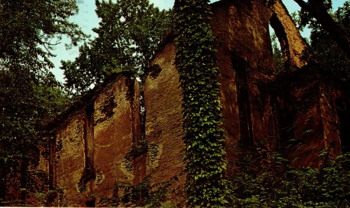 1974 Old Church Ruins Harper's Ferry, West Virginia WV Posted Vintage Postcard